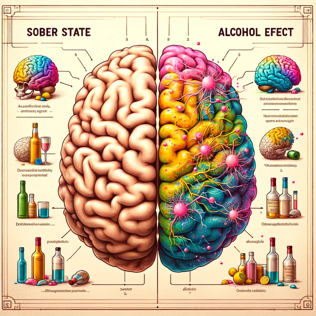 Kaip veikia alkoholis smegenis